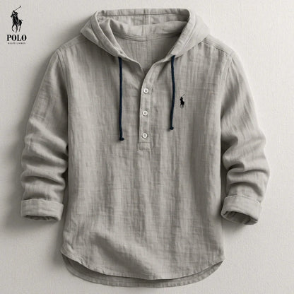 Premium Linen Hooded Shirt