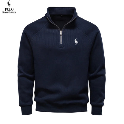 Premium Thermal Cotton Zip Sweater